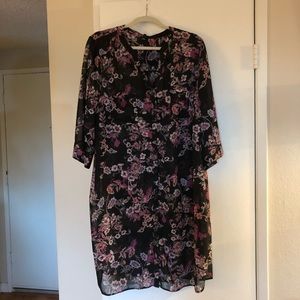 Sheer duster/blouse 3/4 sleeves 20W